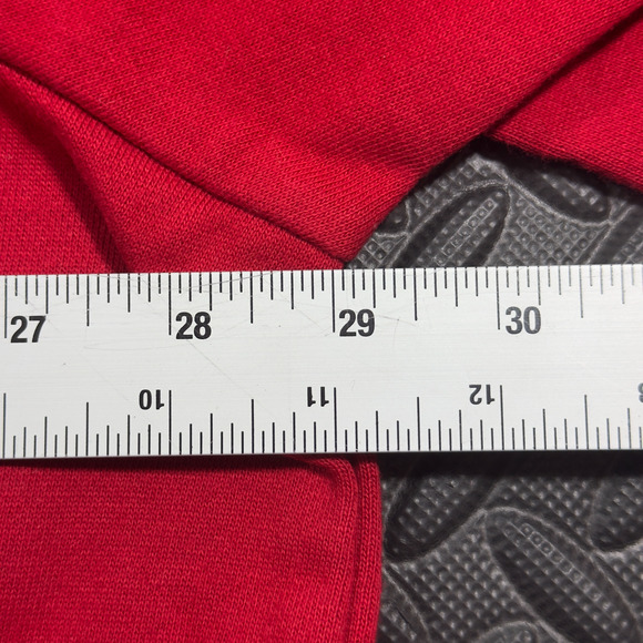 Venezia Jeans Sweatshirt Women's 22/24 Red 3/4 Sleeve Rhinestone Angel Gorpcore - Picture 6 of 6